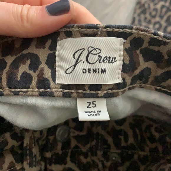 JCrew Leopard Skinny Jeans - Picture 3 of 3